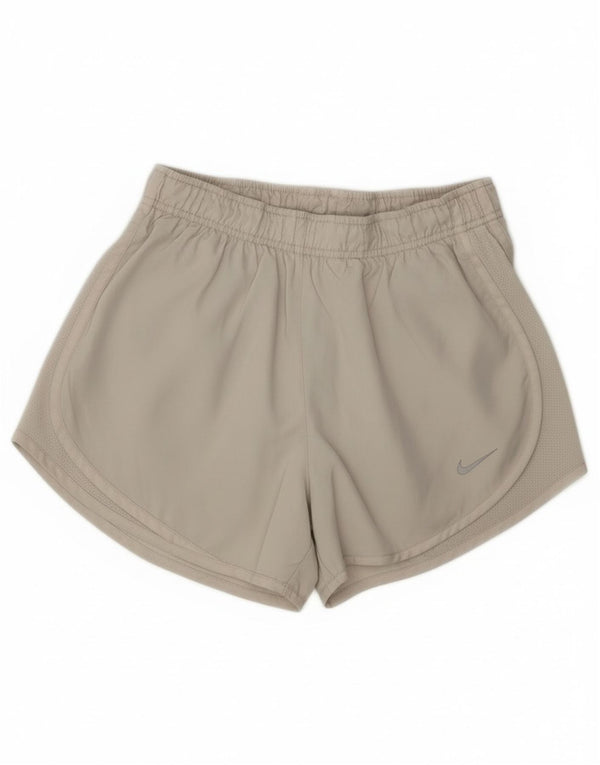 Pantaloni scurți sport Nike Dri Fit pentru femei UK 10 Small Gri