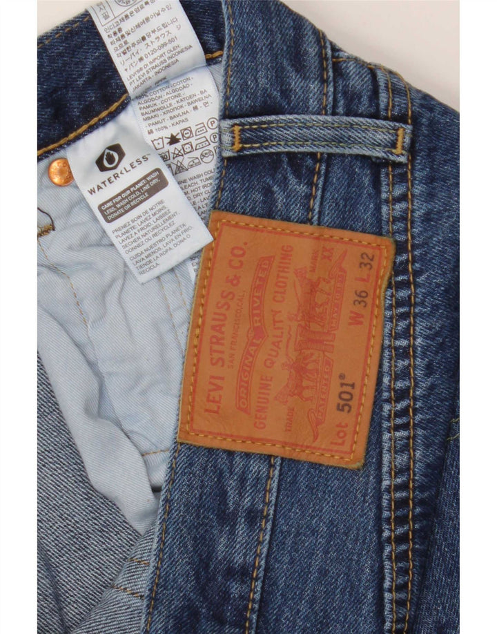Pantaloni scurți Levi's 501 Denim W36 Large Blue Bumbac