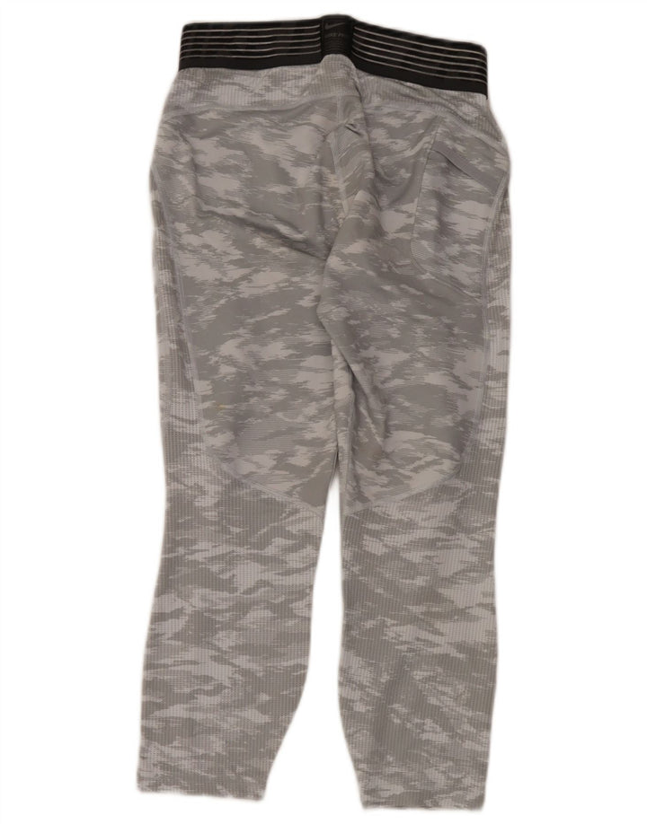 Leggings Dri Fit Nike pentru bărbați, poliester camuflaj, gri mediu