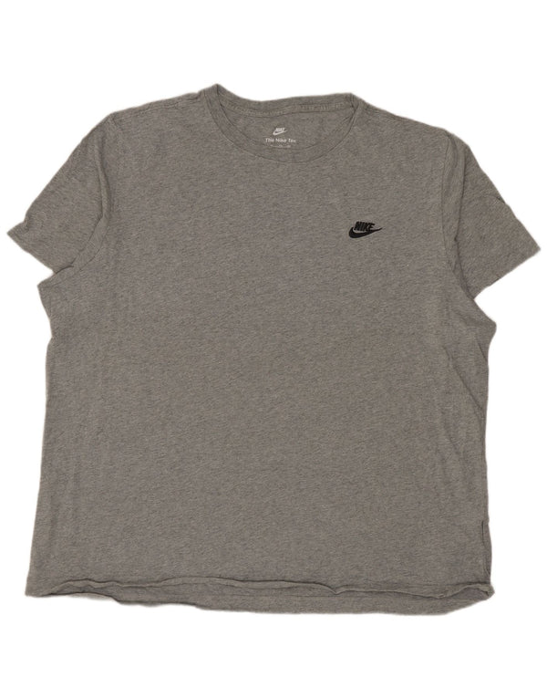 Tricou pentru bărbați NIKE Top 2XL, bumbac cu pete gri