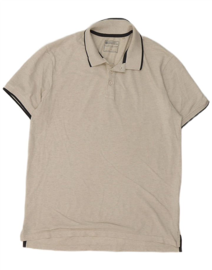 Tricou polo pentru bărbați Mountain Warehouse, mare, bej, bumbac
