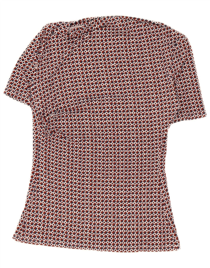Bluză de weekend pentru femei Max Mara Top UK 12 Medium Red Geometric