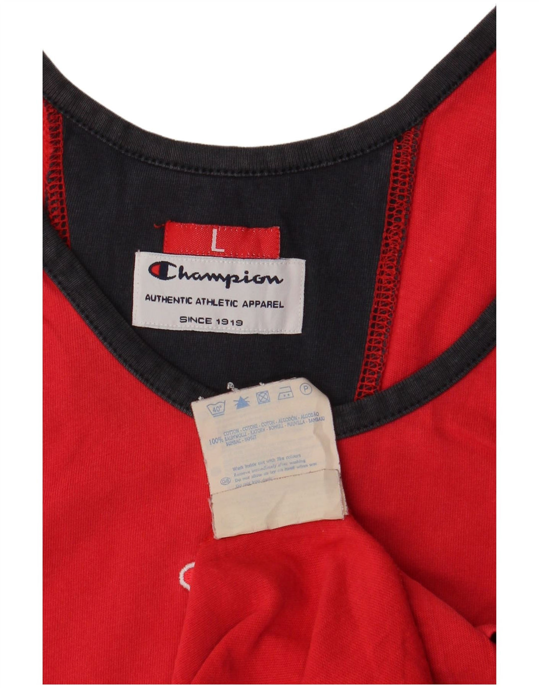 Vestă pentru bărbați Champion, mare, roșu, bumbac color bloc