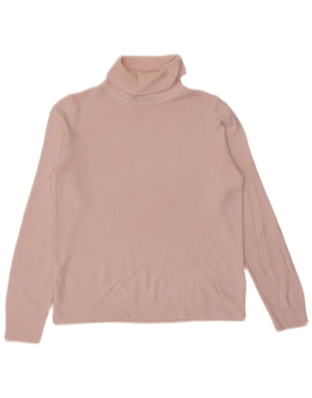 Pulover pentru femei Marks & Spencer cu gât rulat UK 12 Acrilic roz mediu