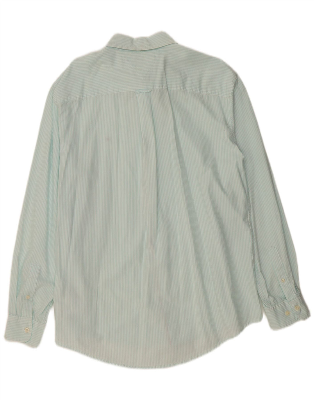 Cămașă pentru bărbați TOMMY HILFIGER XL Turcoaz Pinstripe Bumbac