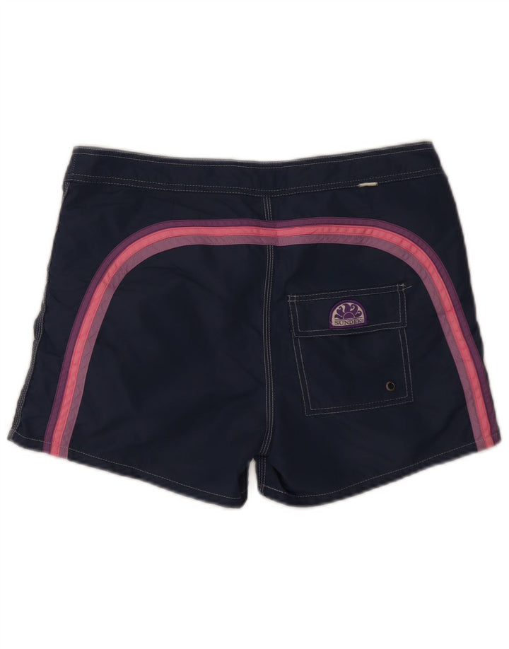 Pantaloni scurți de înot Sundek pentru bărbați, nailon mediu bleumarin