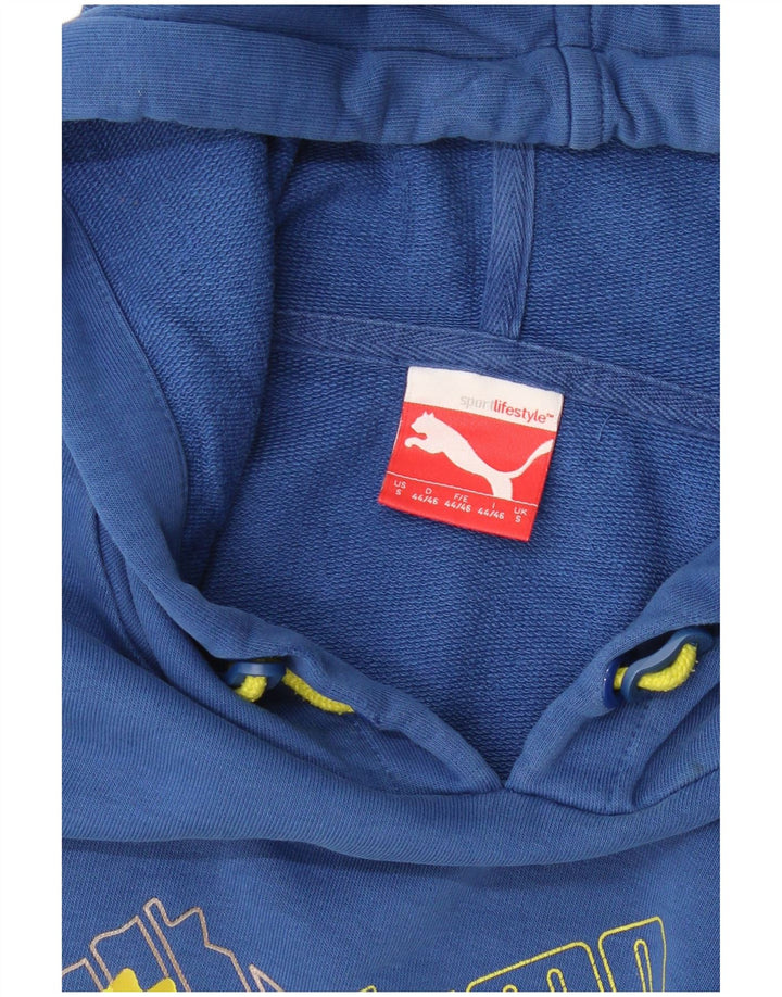 Pulover cu glugă grafic PUMA pentru bărbați, albastru mic