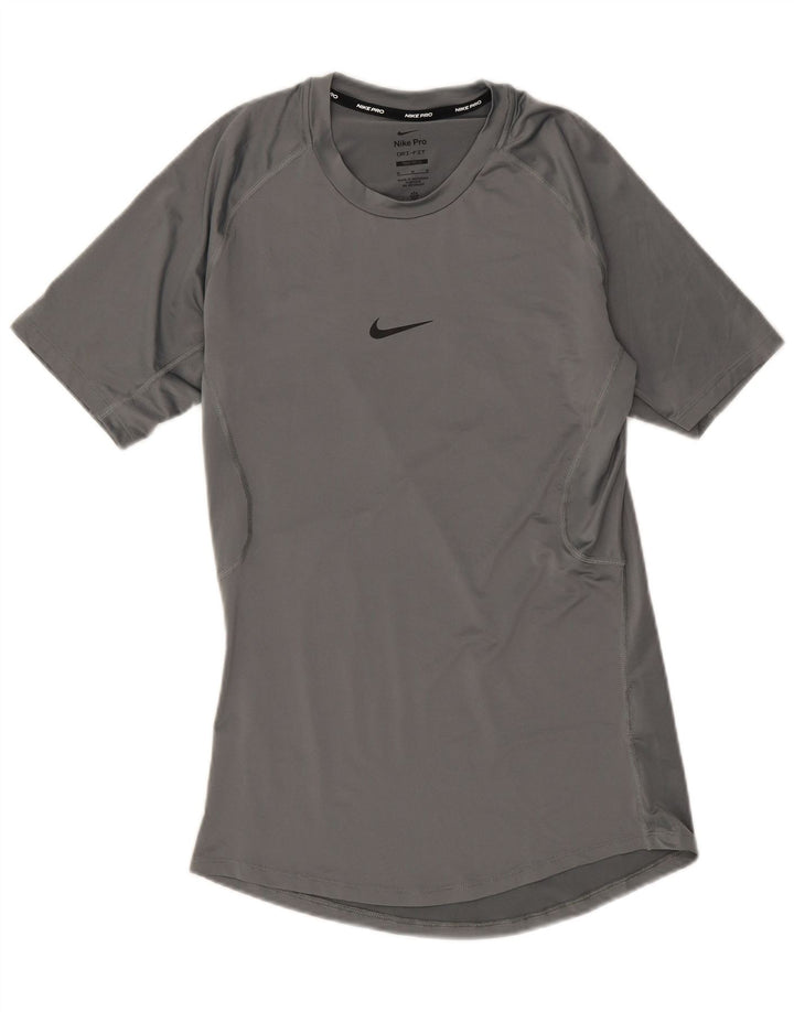 Tricou pentru bărbați Nike Tight Fit Top Medium Gri Poliester