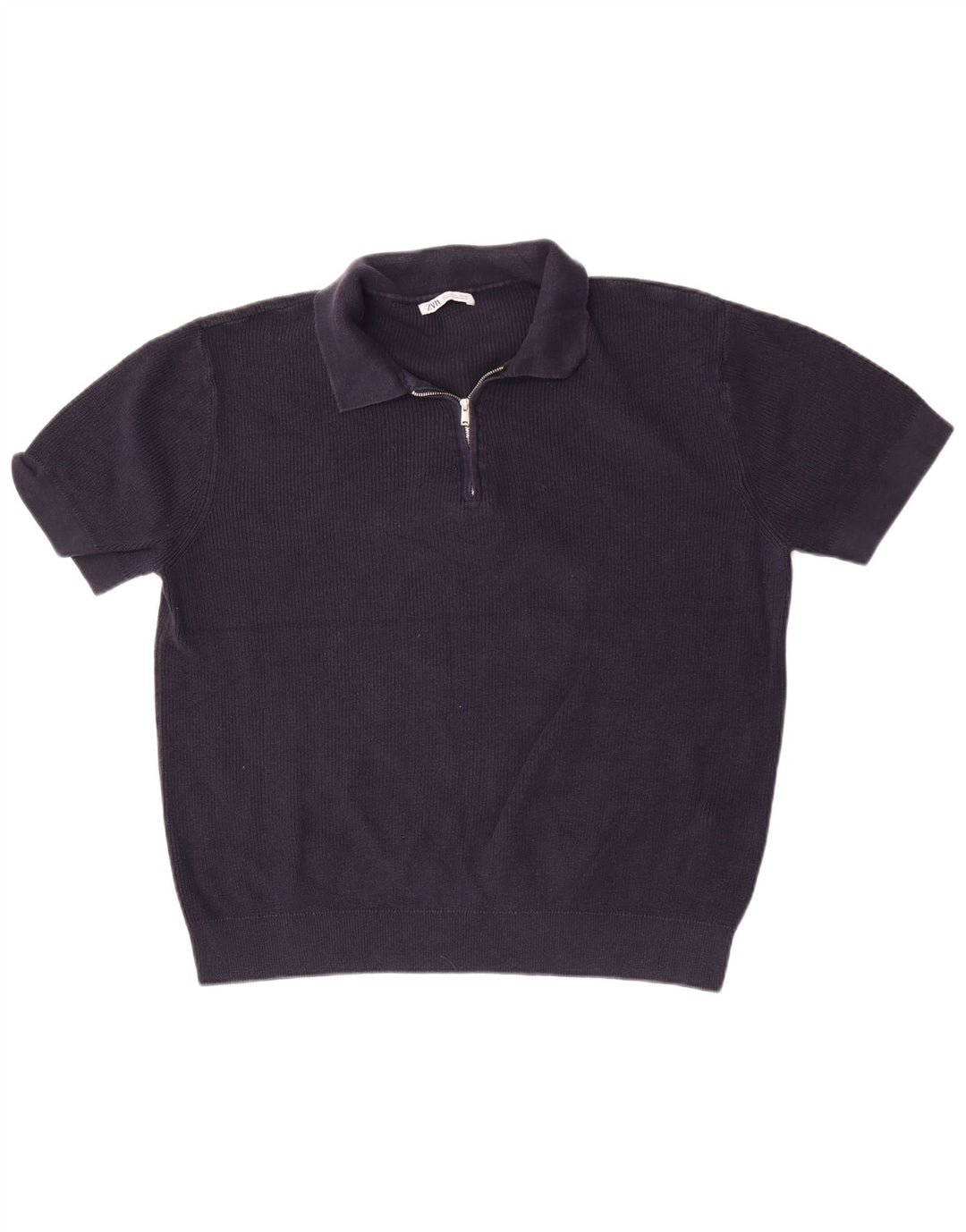 Cămașă polo pentru bărbați Zara, mare, bleumarin, bumbac