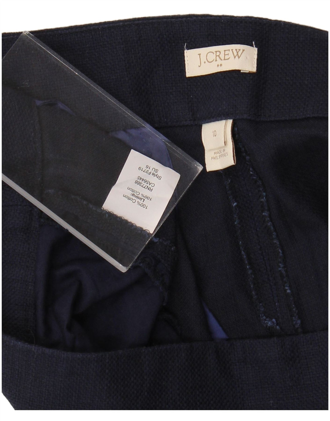 Pantaloni caldi pentru femei J. Crew US 10 Large W32 Bumbac bleumarin