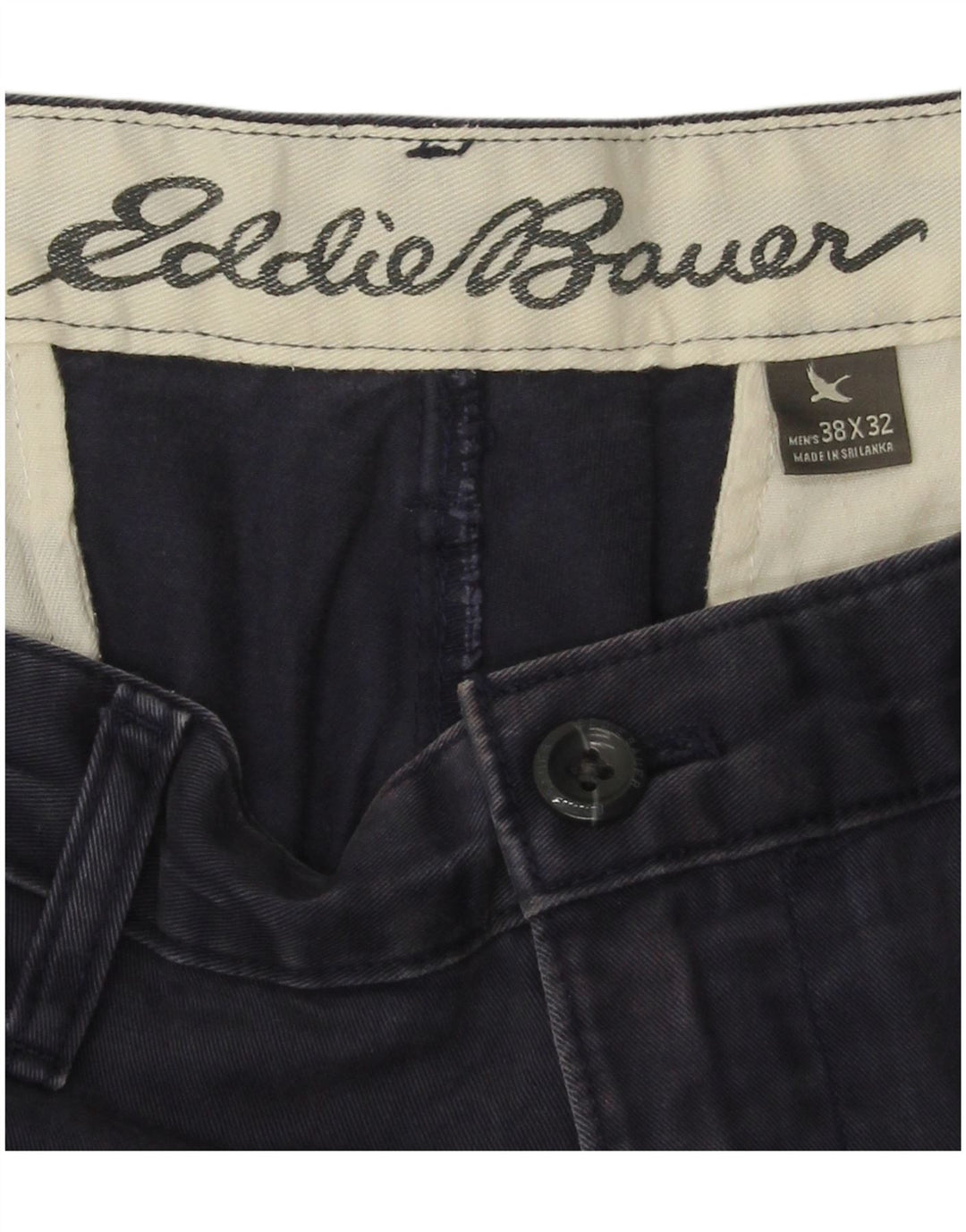 Pantaloni chino drepți pentru bărbați EDDIE BAUER L38 L32 bleumarin