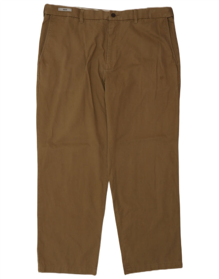 Pantaloni chino obișnuiți pentru bărbați Marks & Spencer L40 L31 bumbac maro