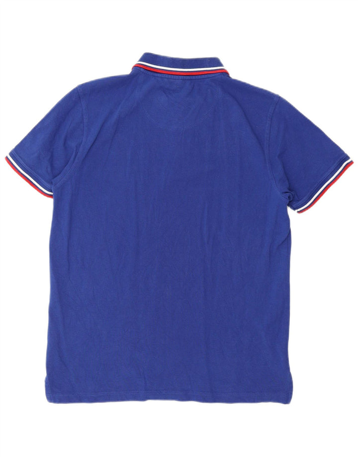 Cămașă polo pentru bărbați Pierre Cardin, cu formă normală, din bumbac albastru mic