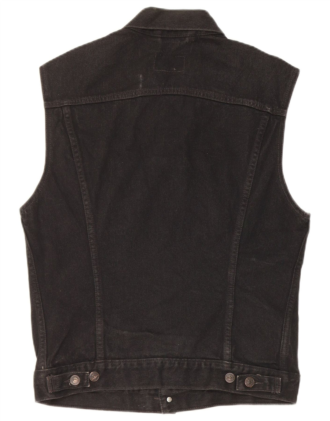 Gilet de denim pentru bărbați Levi's UK 38, bumbac mediu negru