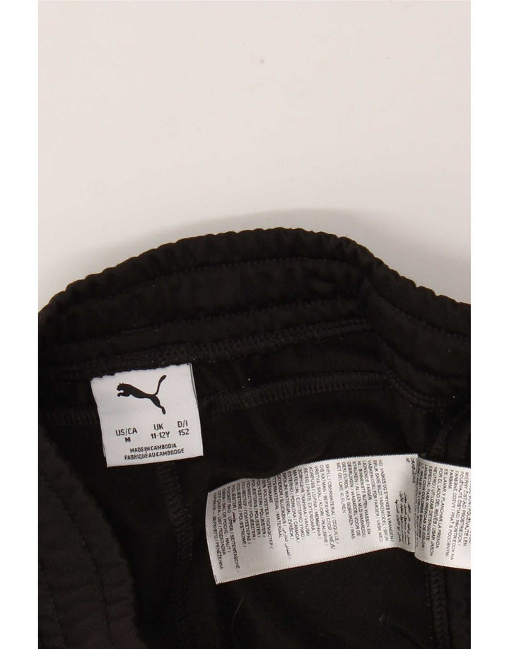 Pantaloni de trening Puma pentru baieti 11-12 ani poliester negru