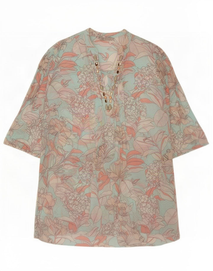 Rochie tunica transparenta pentru femei Marks & Spencer UK 14 Turcoaz mediu
