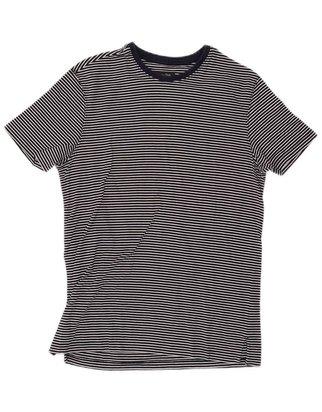 Tricou Massimo Dutti pentru bărbați Top Mediu Bleumarin Pinstripe