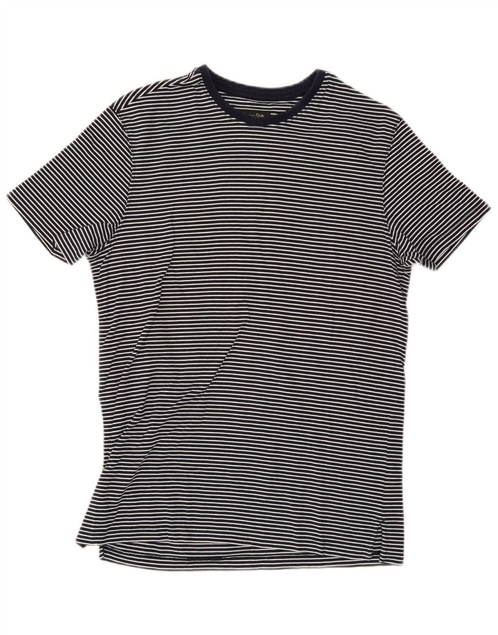 Tricou Massimo Dutti pentru bărbați Top Mediu Bleumarin Pinstripe