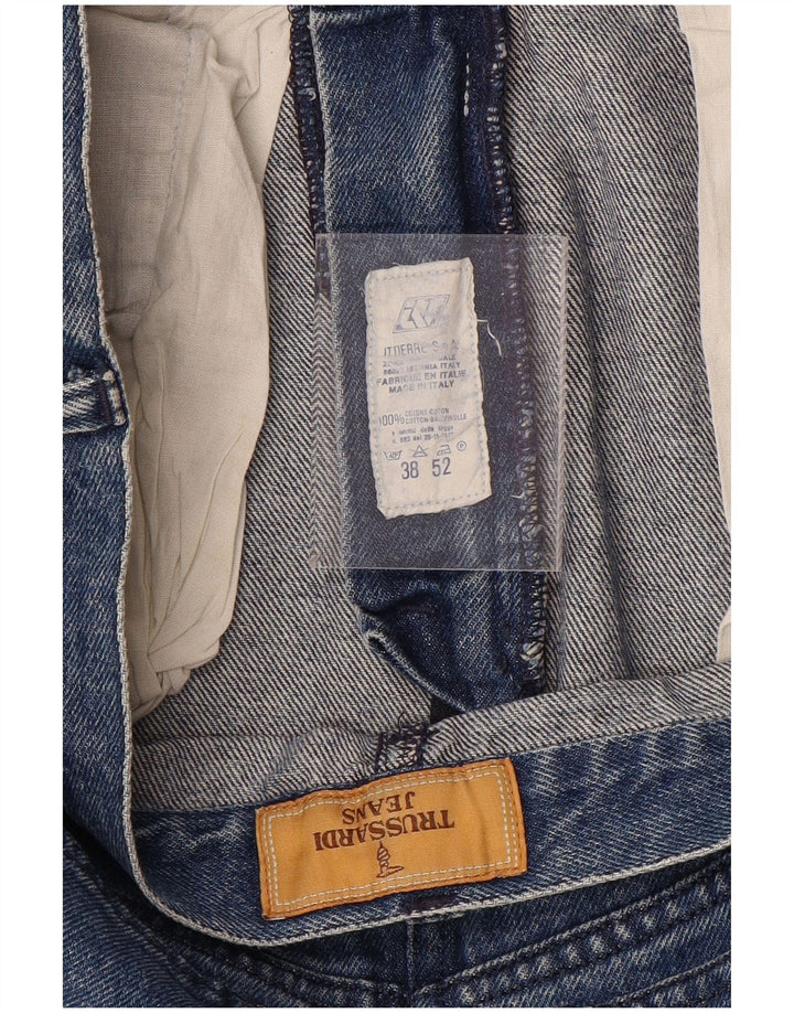Fusta de blugi TRUSSARDI JEANS pentru femei W38 2XL bumbac albastru
