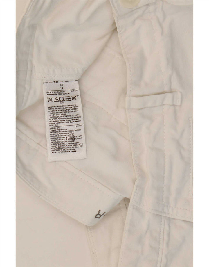 Pantaloni caldi pentru femei Gap US 10 Large W32 Bumbac alb