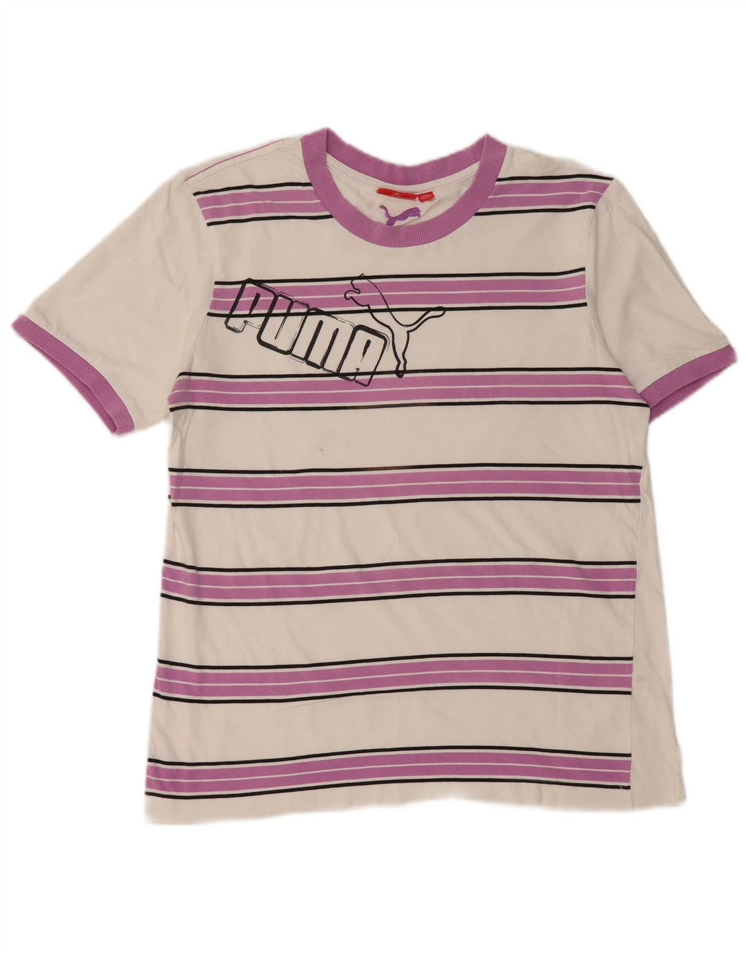 Tricou pentru bărbați PUMA Top Medium White Striped