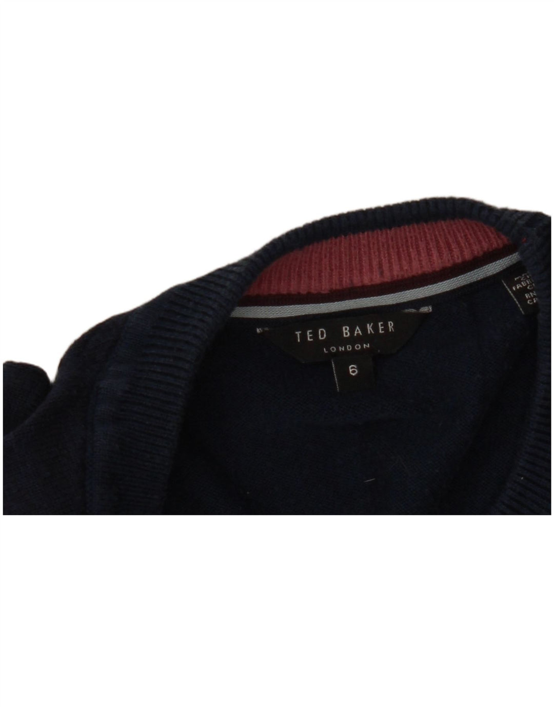 Pulover pentru damă Ted Baker cu decolteu rotund Mărimea 6 2XL bleumarin