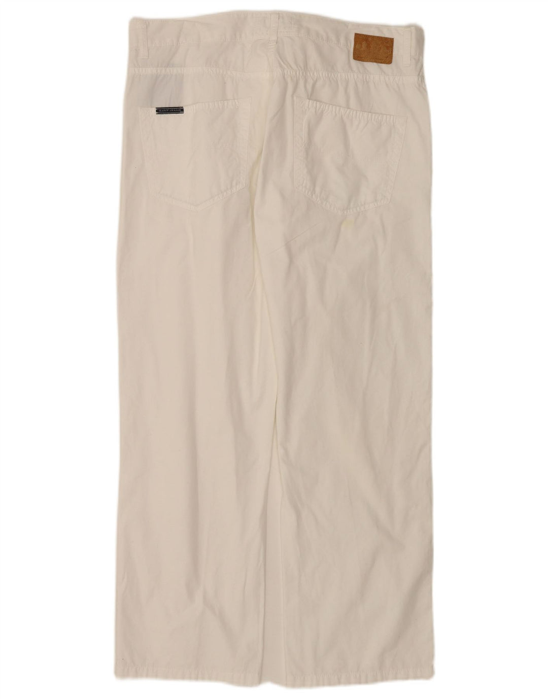 Gant Blugi largi pentru bărbați W36 L28 bumbac alb