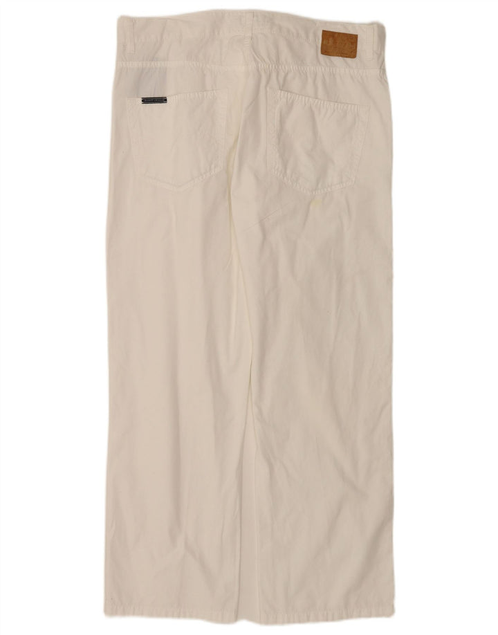 Gant Blugi largi pentru bărbați W36 L28 bumbac alb