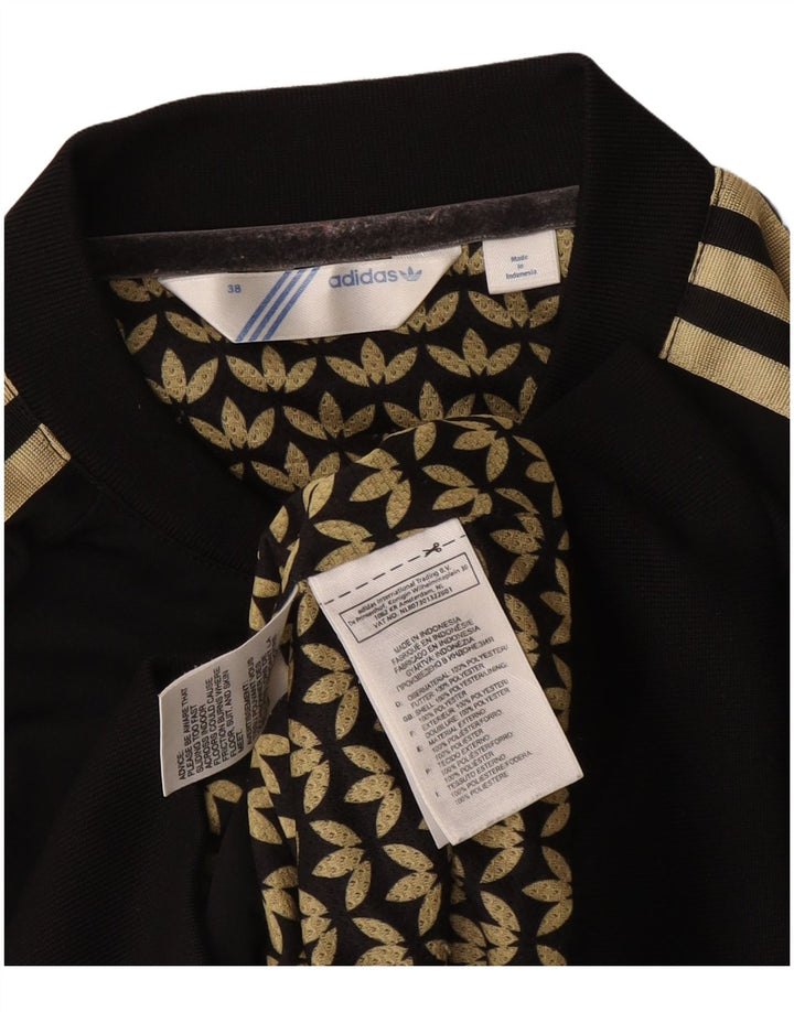 Jachetă de top pentru trening Adidas Crop Graphic pentru femei EU 38 Medium Black