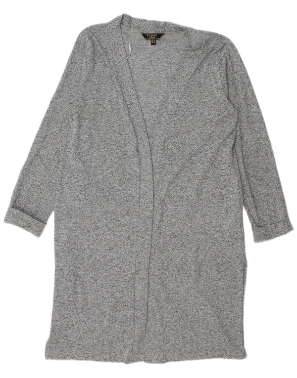 Pulover cardigan cu paragate Lipsy pentru femei UK 16, mare, gri poliester cu pete