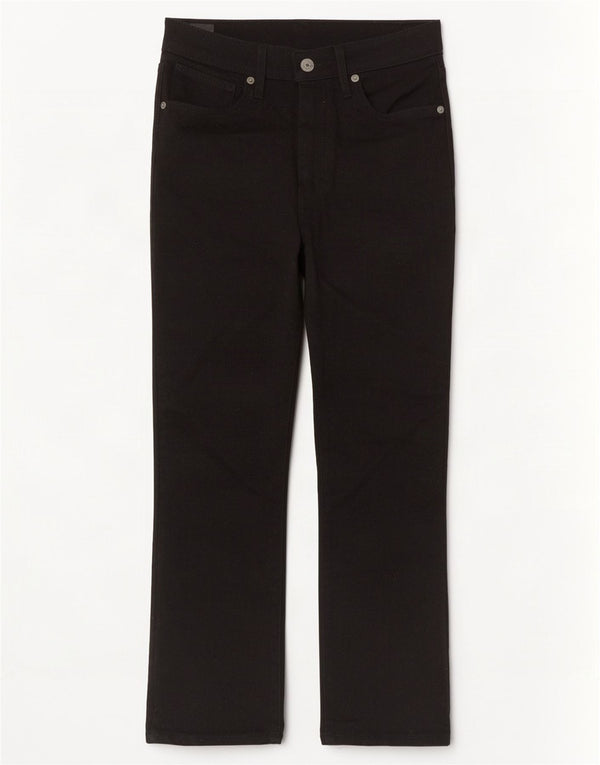 Pantaloni casual drepti pentru femei Levi's W28 L26 bumbac negru