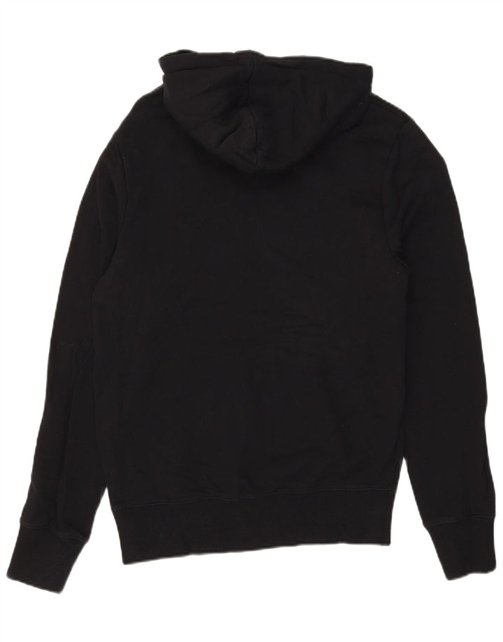 Fred Perry Pulover cu capota cu grafic pentru bărbați, bumbac mic, negru