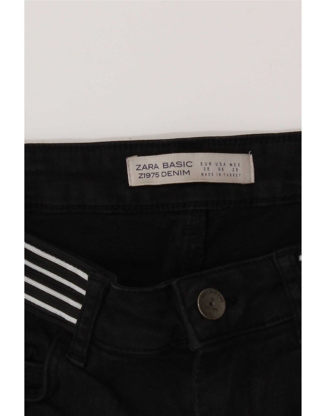 Blugi slim dama Zara EU 38 Mici W28 L27 Negri