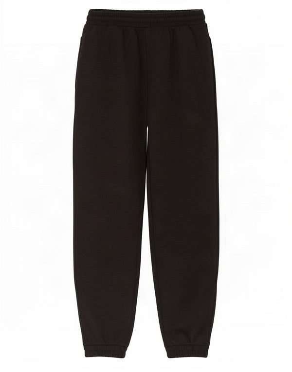 Zara Womens Tracksuit Trousers Joggers UK 14 Large Black Polyester
