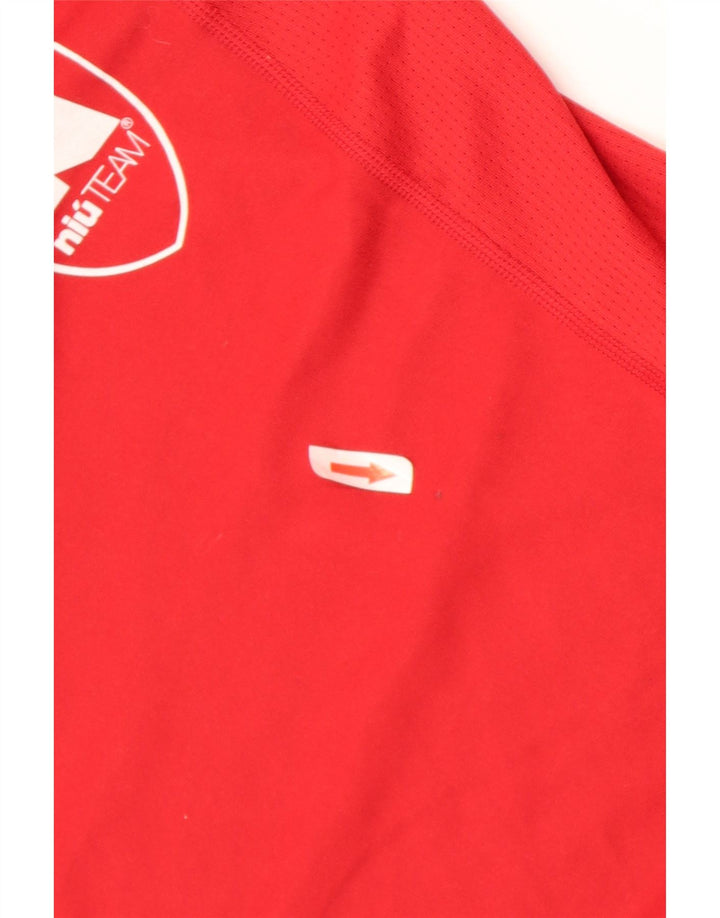 Top cu vestă grafică Nike pentru femei UK 10, roșu, poliester color bloc