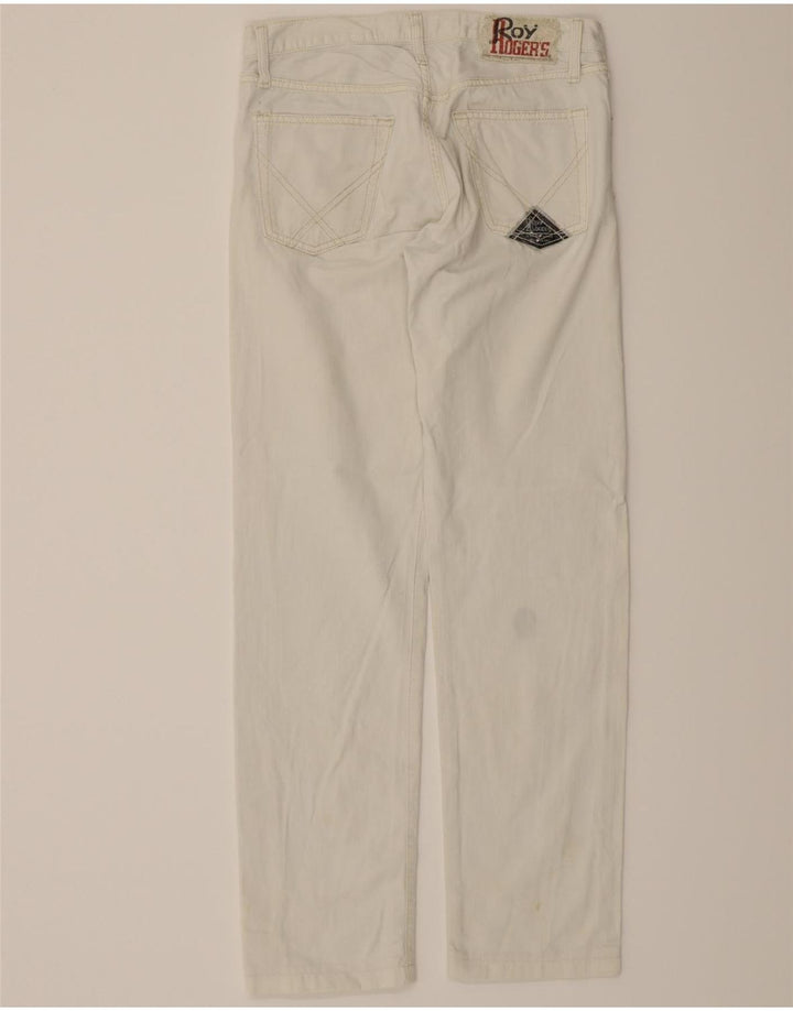 ROY ROGERS Mens Straight Jeans W29 L30 White Cotton Vintage Roy Rogers and Second-Hand Roy Rogers from Messina Hembry 