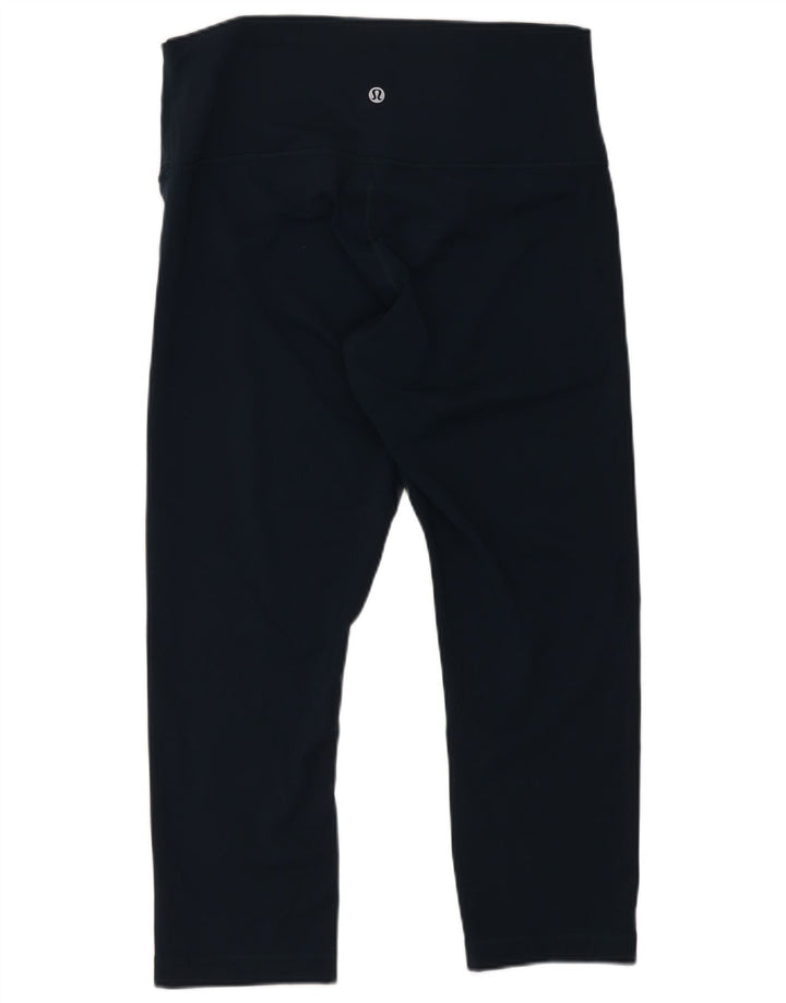 Leggings Capri pentru femei Lululemon US 10, mare, albastru, nailon