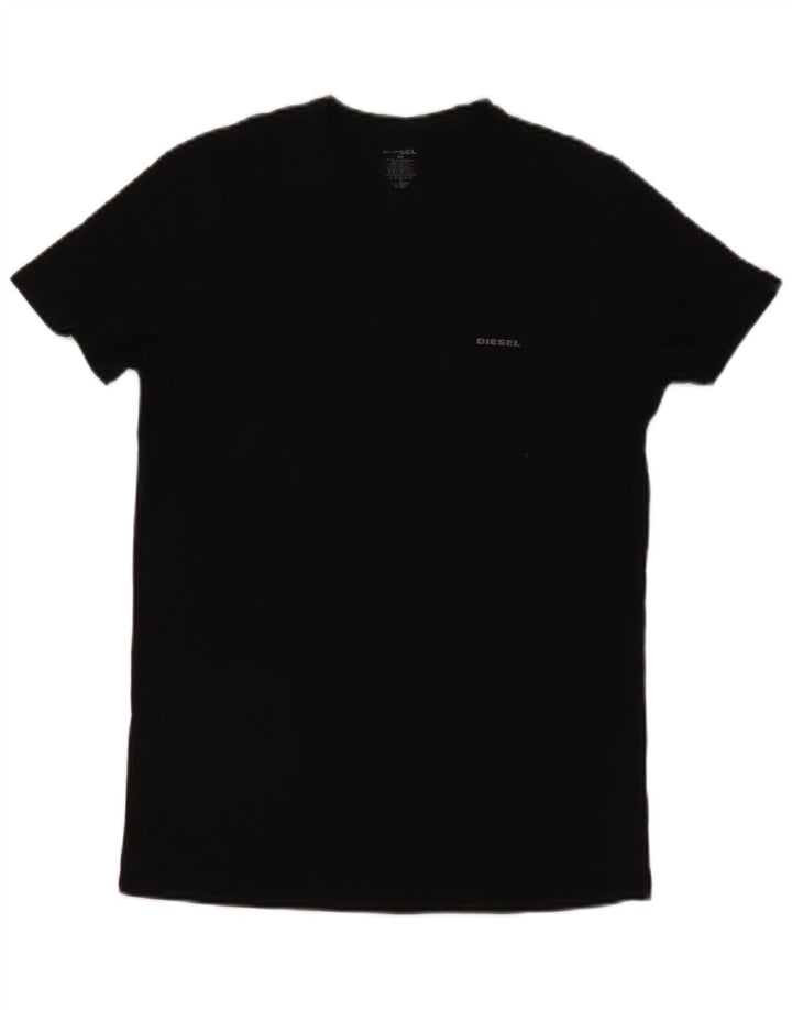 Diesel Bărbați Tricou Top Mediu Negru Bumbac