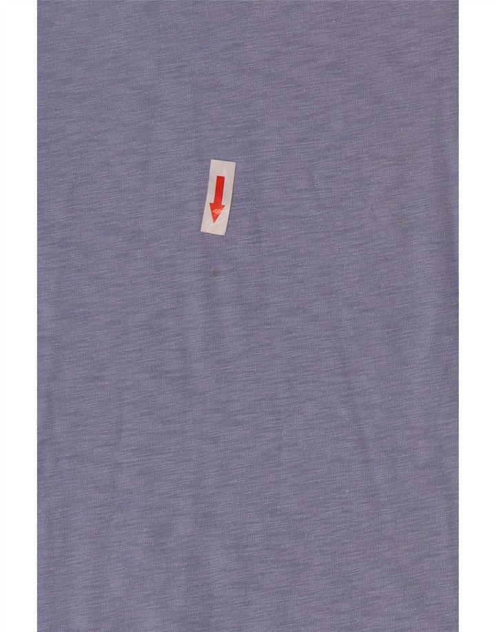 White Stuff Top pentru femei cu mânecă lungă UK 12 Medium Blue Bumbac