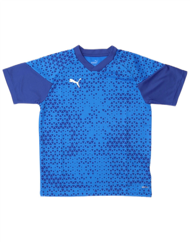 Tricou Puma Băieți Top 11-12 Ani Poliester Geometric Albastru