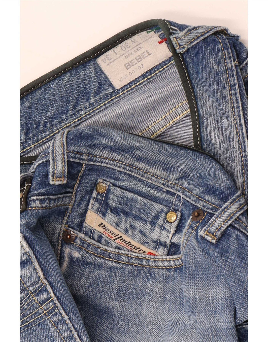Blugi Diesel BEBEL Bootcut pentru femei W30 L34 Bumbac albastru