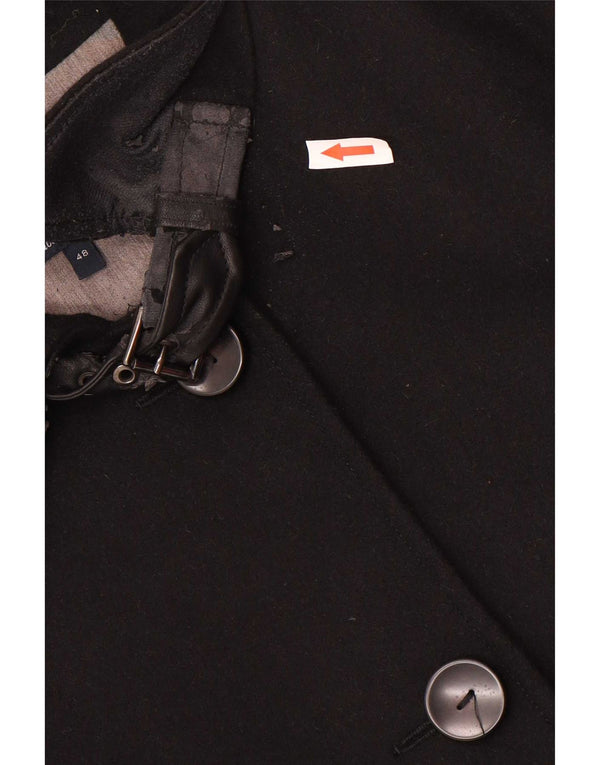 Pardesiu pentru femei Armani Jeans IT 48 XL Lână neagră