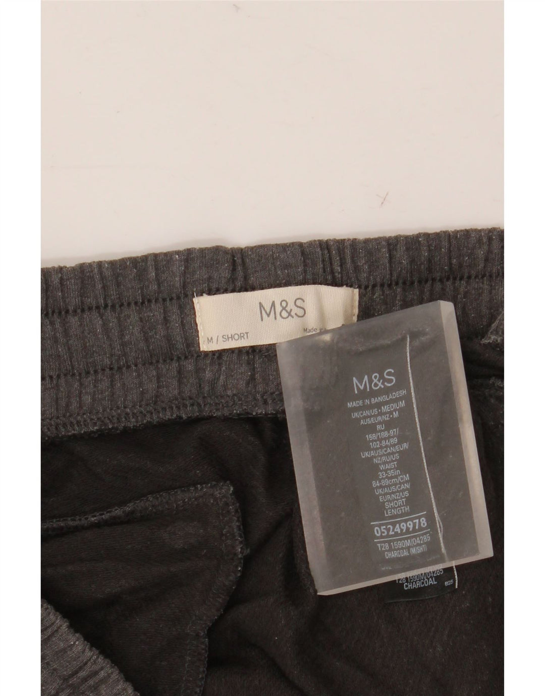 Pantaloni de trening pentru bărbați Marks & Spencer, bumbac gri mediu