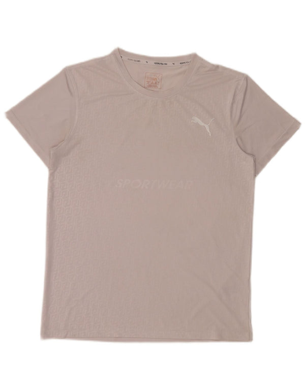 Tricou grafic Puma pentru bărbați Top mare, gri, geometric, bumbac
