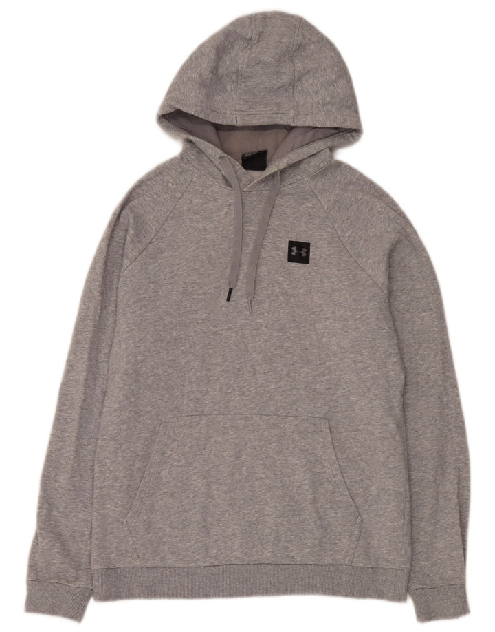 Pulover pentru bărbați Under Armour, bumbac cu pete, gri mediu