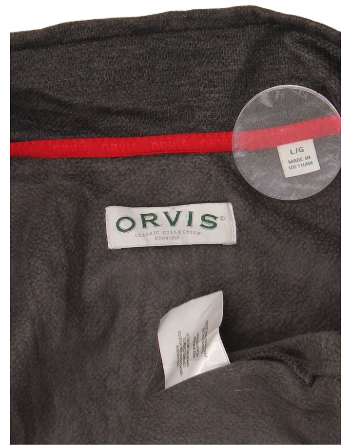 Jachetă de trening pentru bărbați ORVIS, mare, gri, poliester color bloc