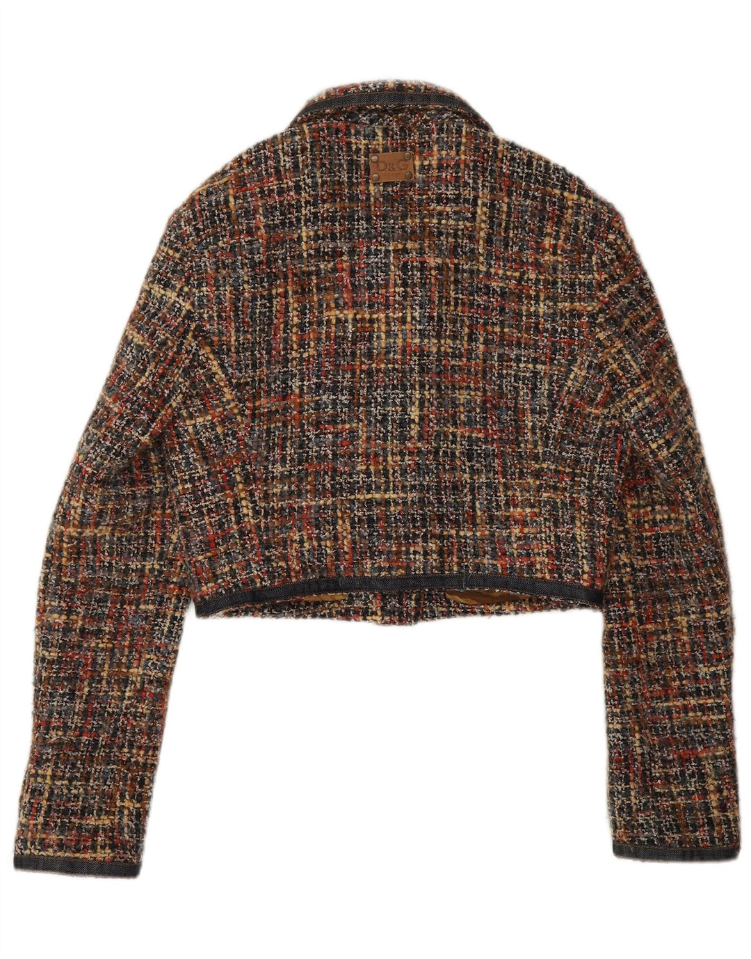 DOLCE & GABBANA Jachetă Blazer pentru femei UK 12 Medium Multicolore cu pete