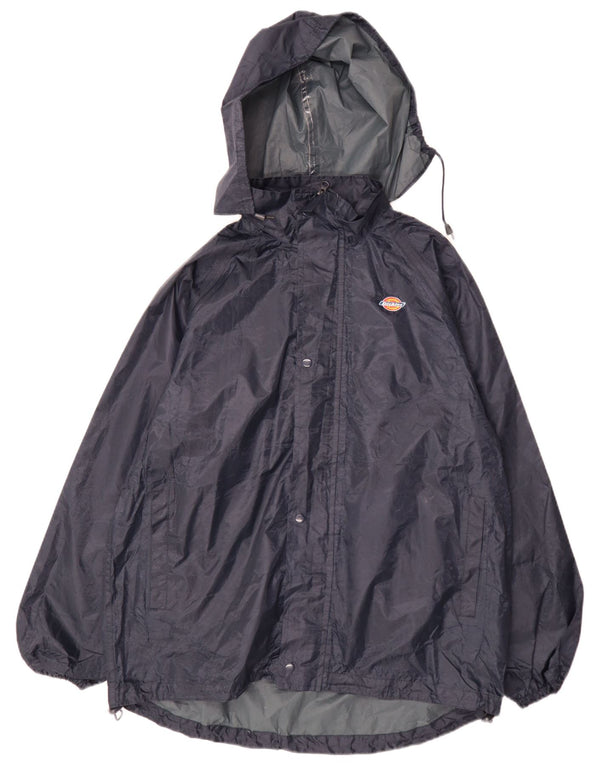 Jachetă de ploaie cu glugă pentru bărbați Dickies UK 38 Poliester bleumarin mediu