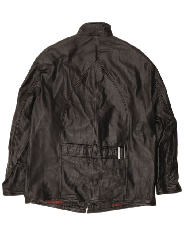 Jachetă de piele pentru bărbați VINTAGE UK 42 XL neagră