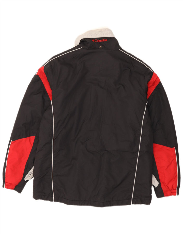 Jachetă Windbreaker Columbia pentru băieți 14-15 ani, neagră, nailon color-block
